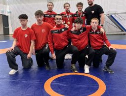 A DVTK-Miskolci Sportiskola csapata Dunakeszin a verseny után